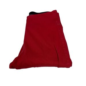 Lysse New York size large pull on pants no buttons or zippers red color